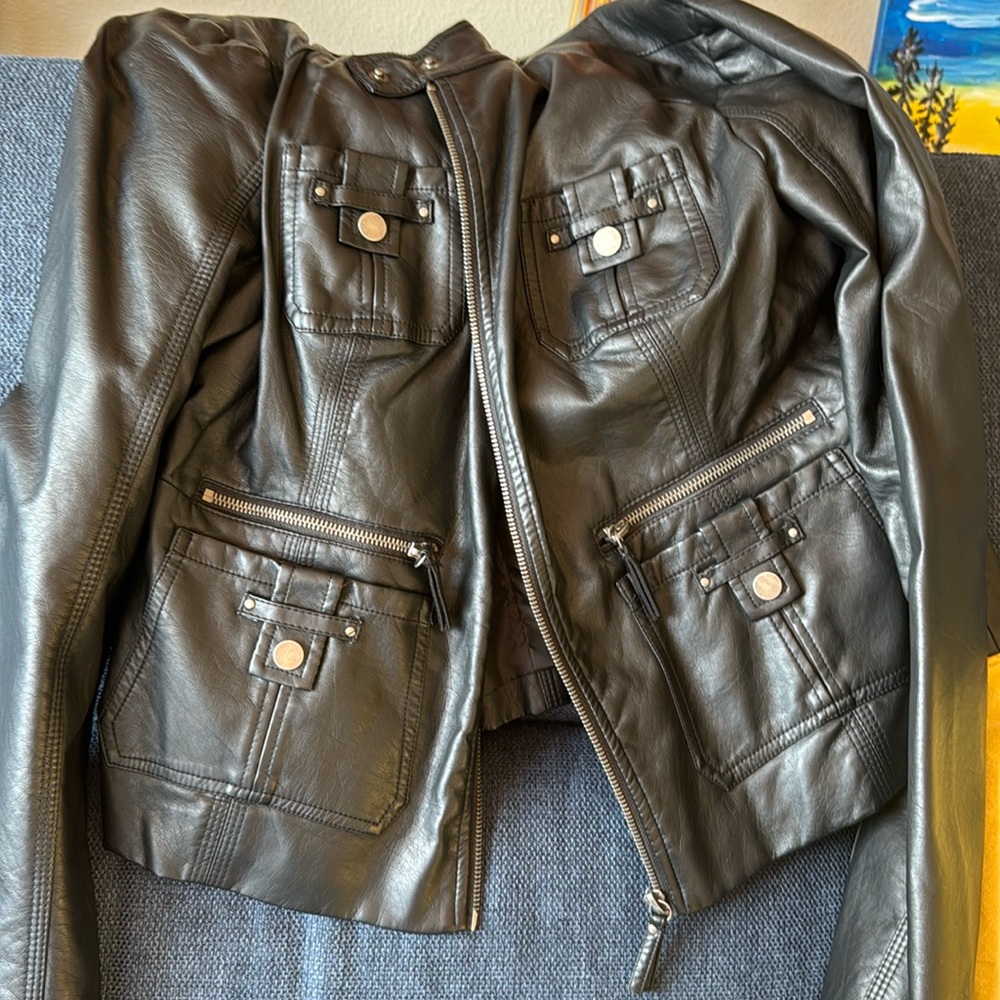 New York and company polyester black jacket